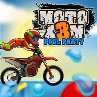 Play Moto x3m Pool Party game online!
